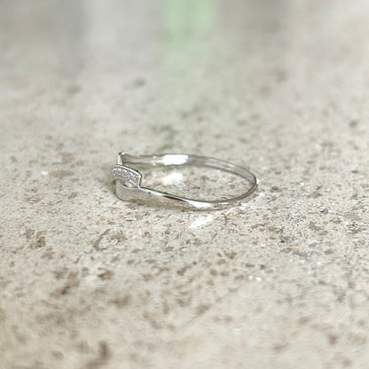 Bague Infinity - Or Blanc 750