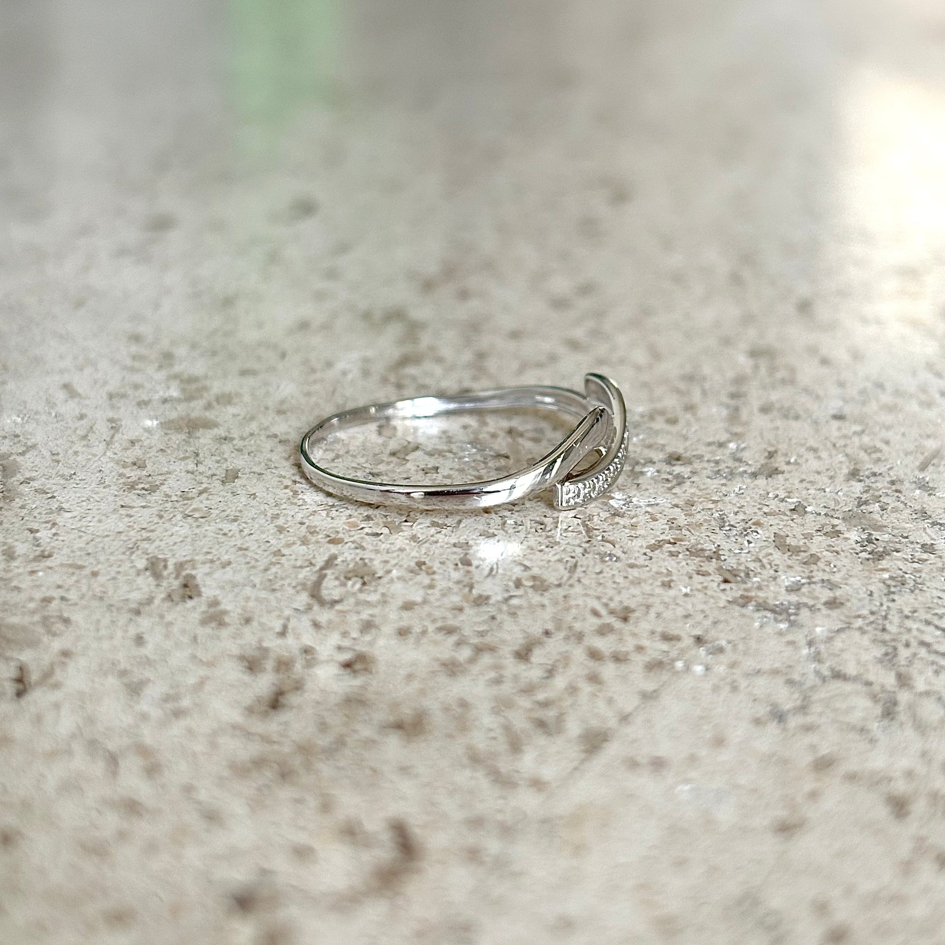 Bague Infinity - Or Blanc 750