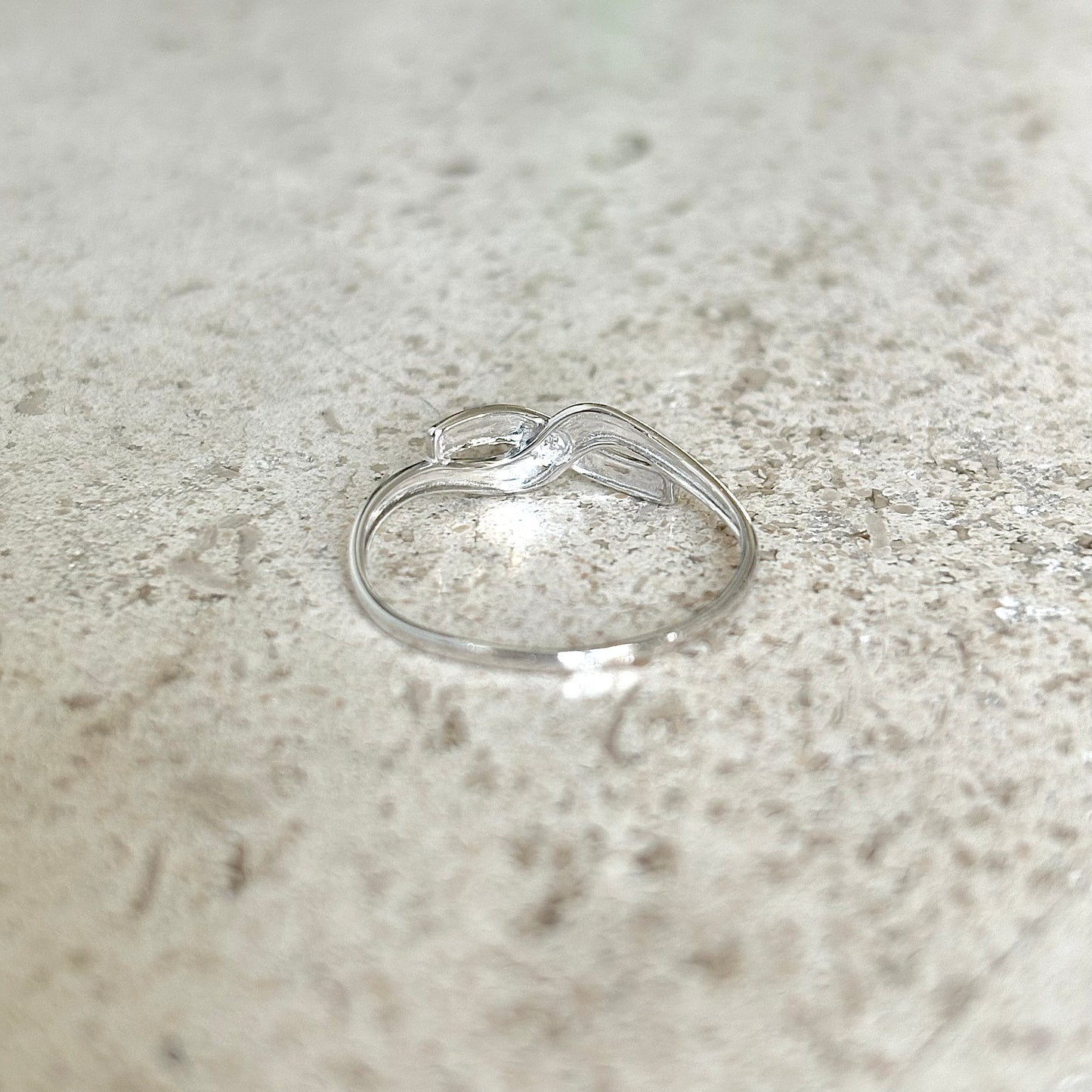 Bague Infinity - Or Blanc 750