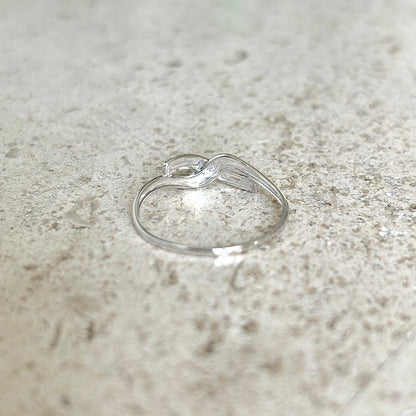 Bague Infinity - Or Blanc 750