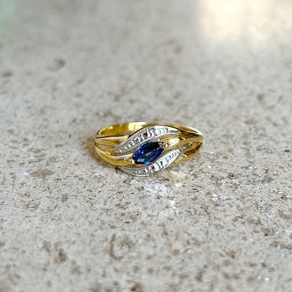 Bague Saphir - Or Jaune 750