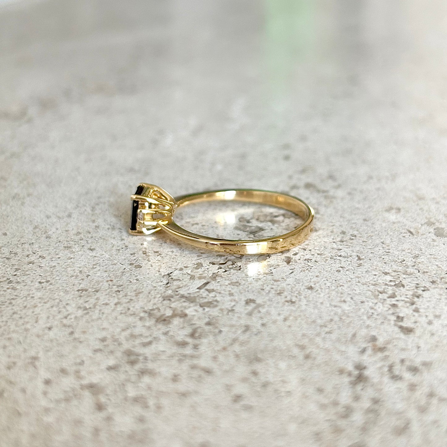 Bague Trilogie - Or Jaune 750 Saphir & Diamants