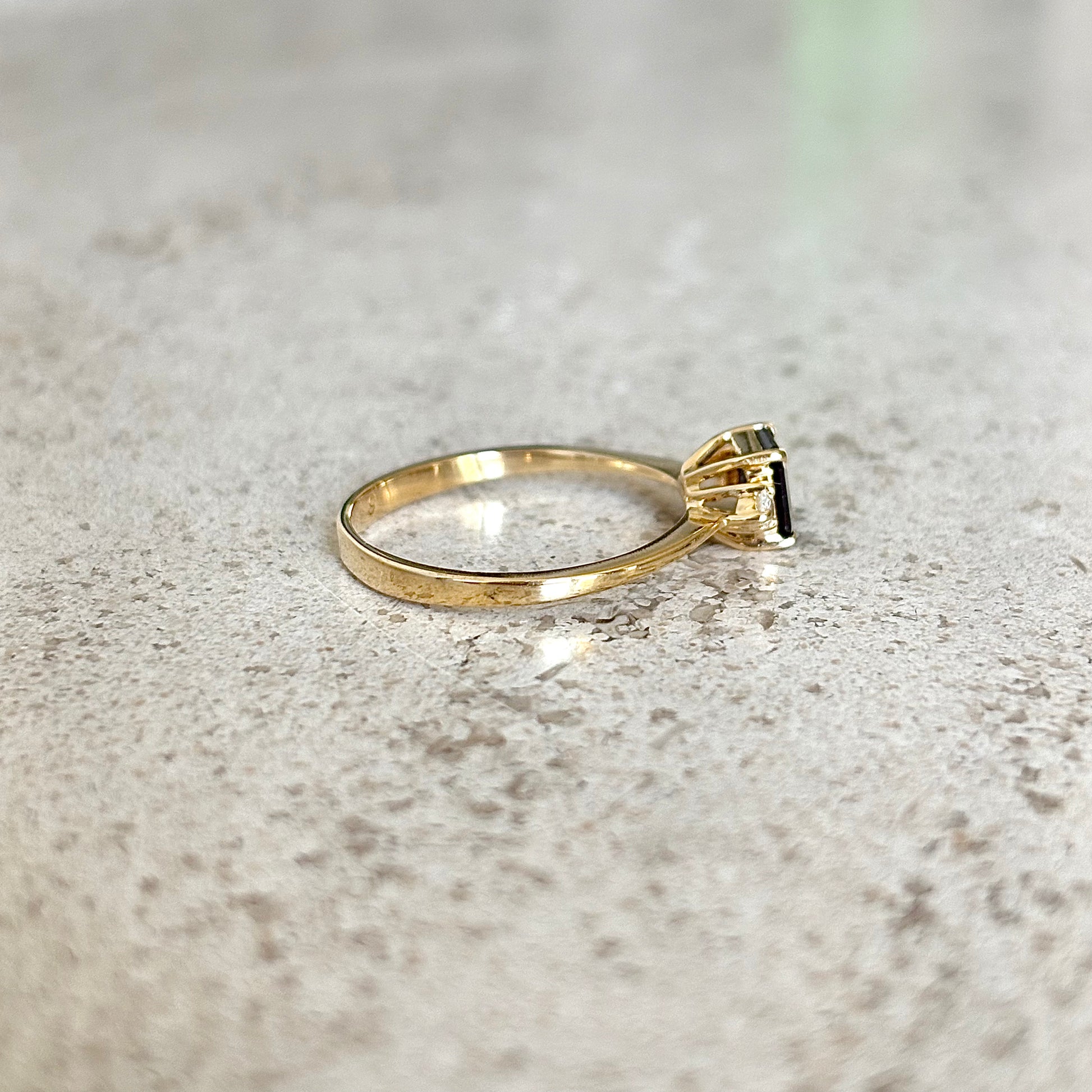 Bague Trilogie - Or Jaune 750 Saphir & Diamants