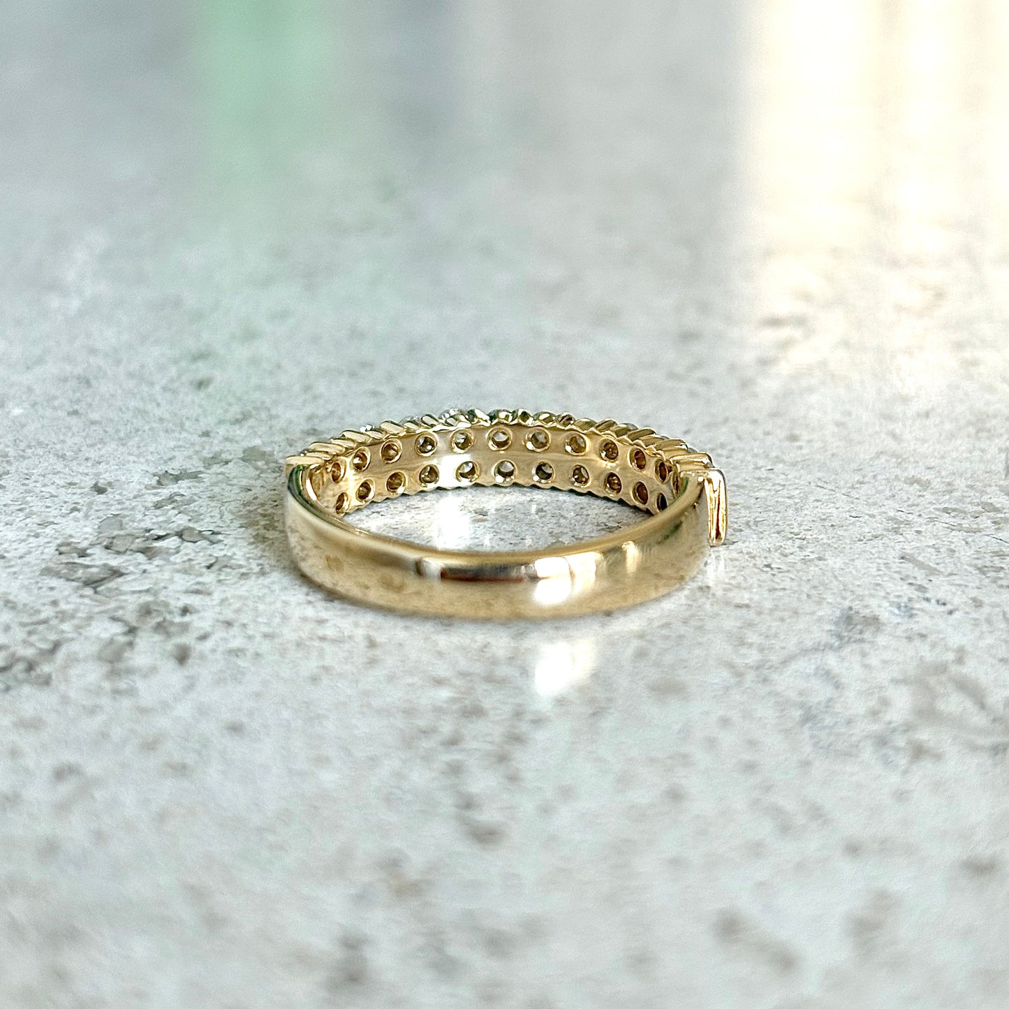 Bague Alliance - Or Jaune 750 & Diamants
