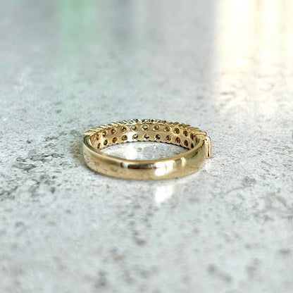 Bague Alliance - Or Jaune 750 & Diamants