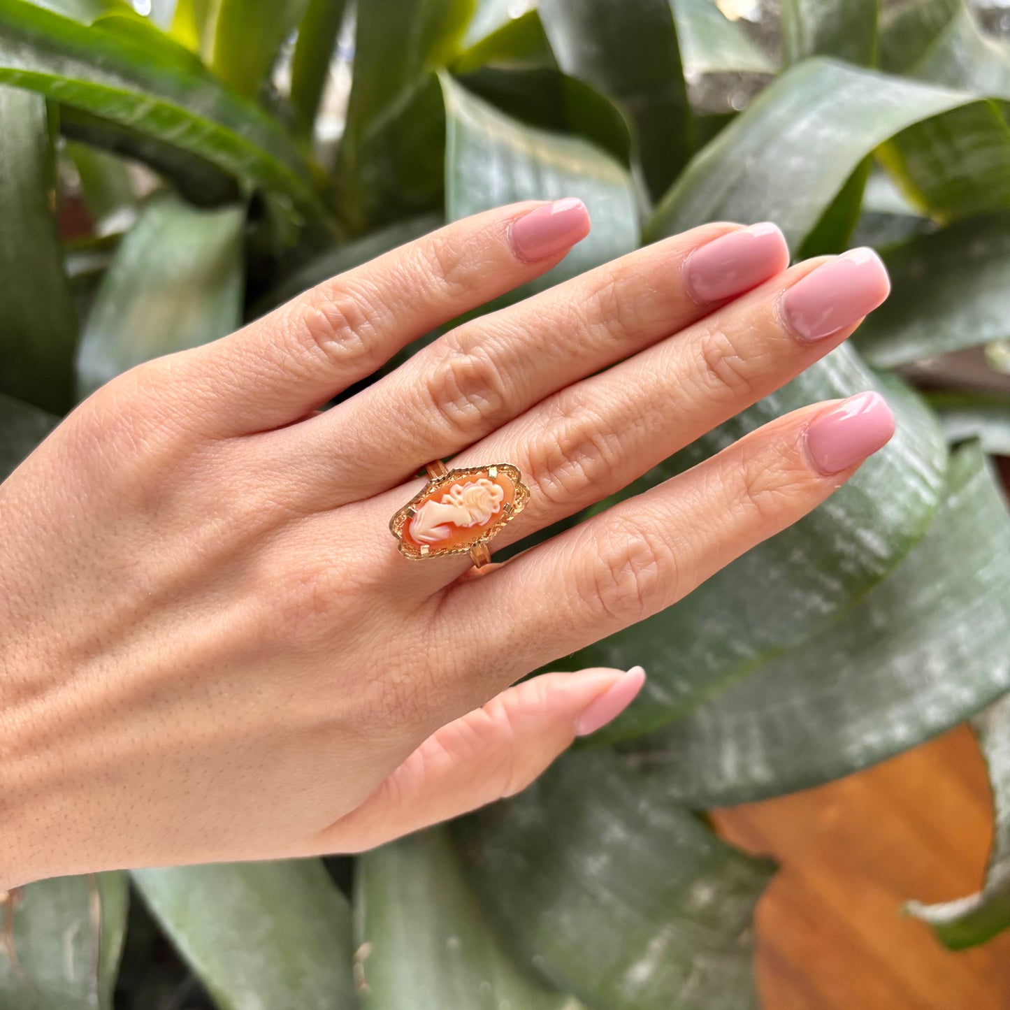 Bague Vintage - Or Jaune 750 & Camée