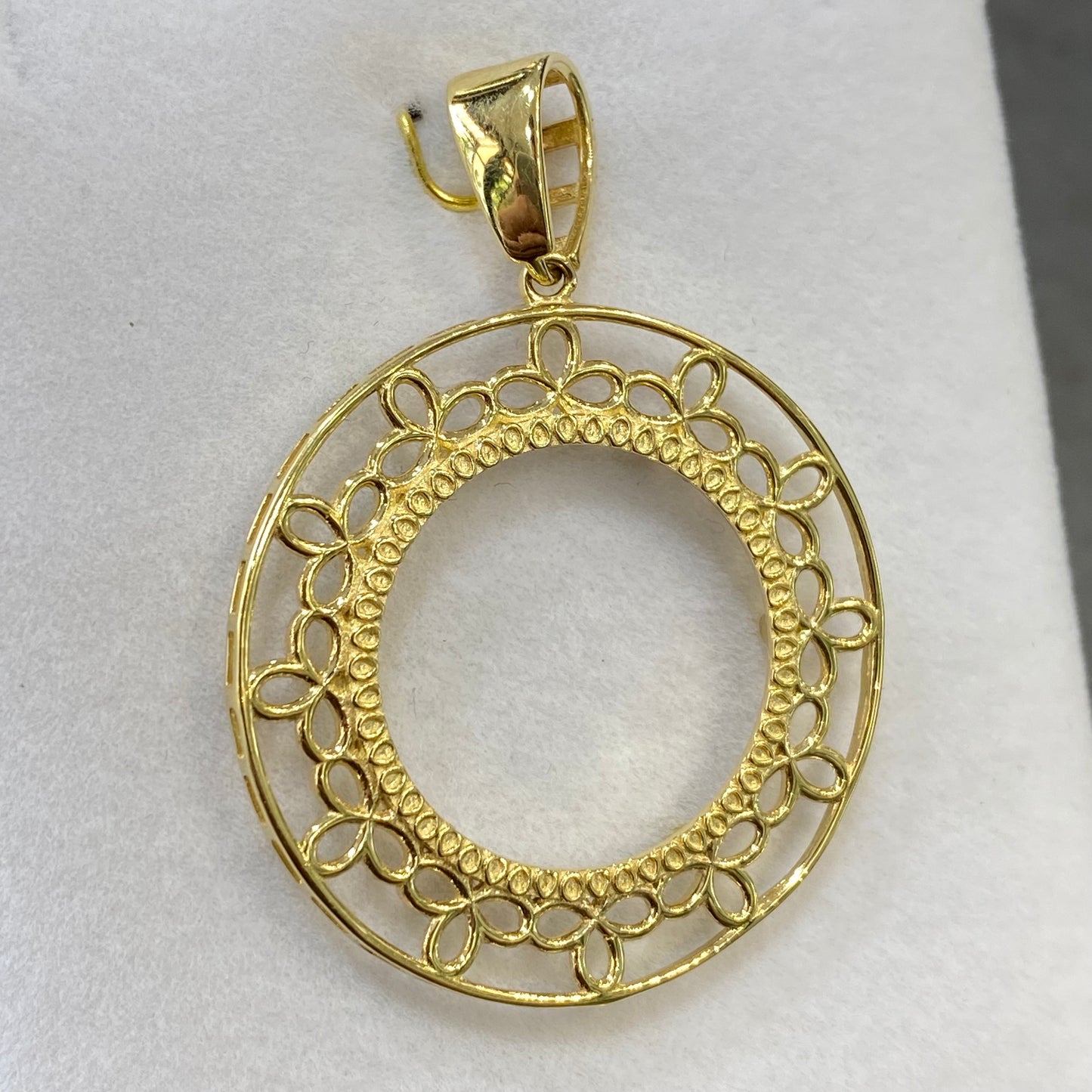 Monture Pendentif Pièce 20 Francs - Porte Pièce Or Jaune 750