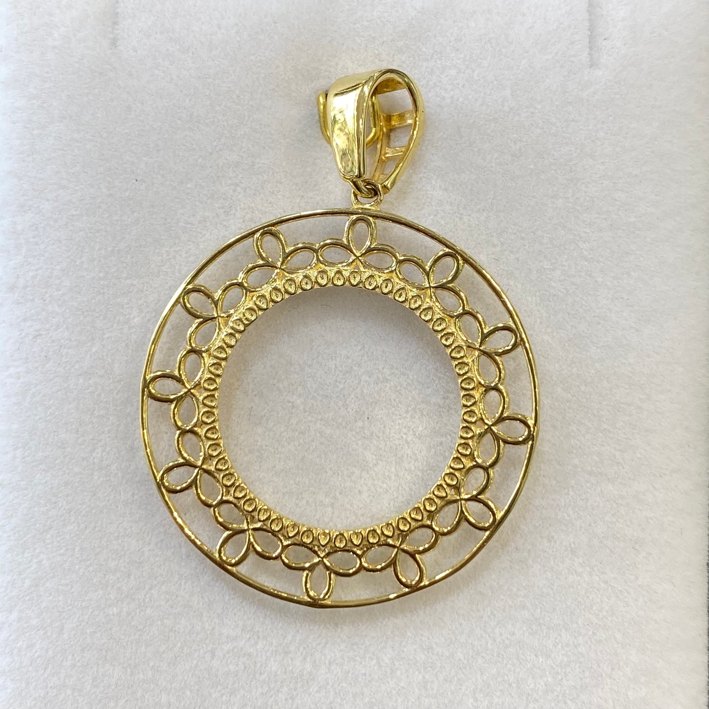 Monture Pendentif Pièce 20 Francs - Porte Pièce Or Jaune 750