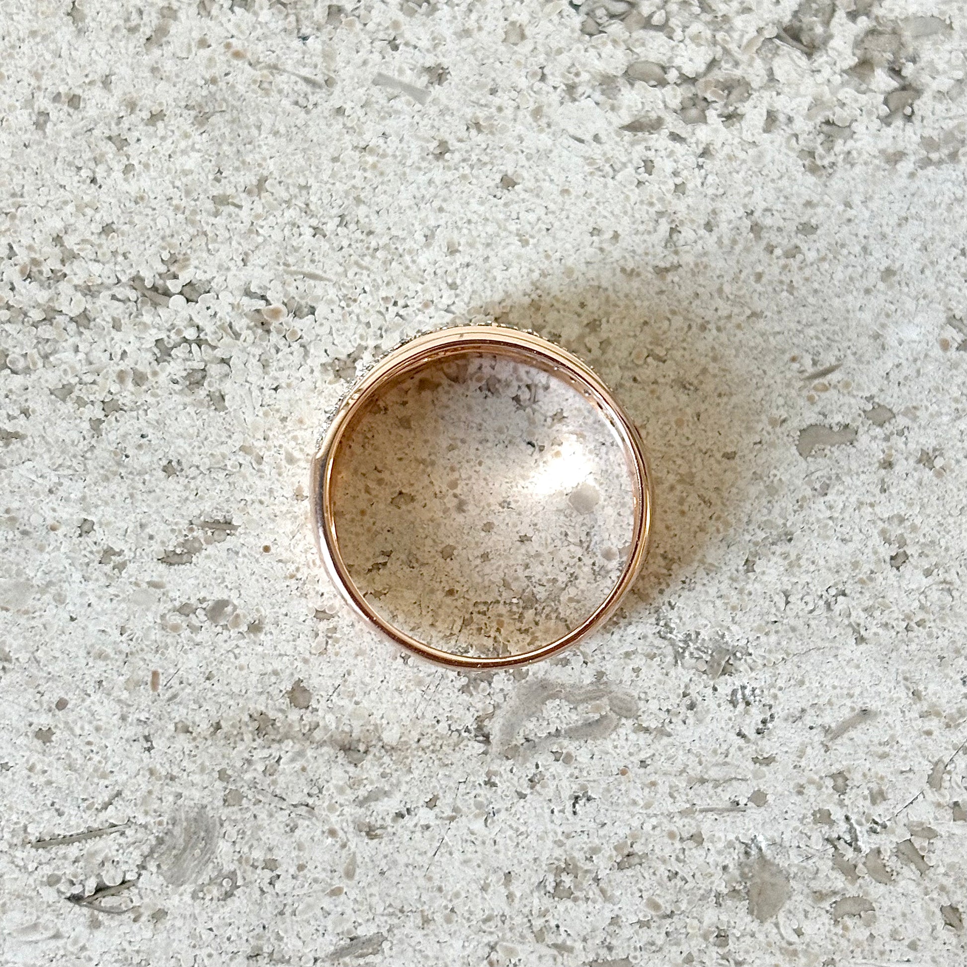 Bague Alliance Jonc - Or Rose 750 & Diamants