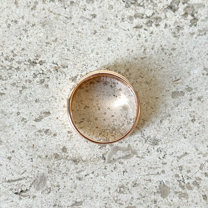 Bague Alliance Jonc - Or Rose 750 & Diamants