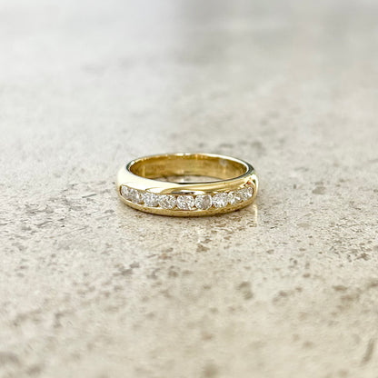 Bague Alliance - Or Jaune 750 & Diamants