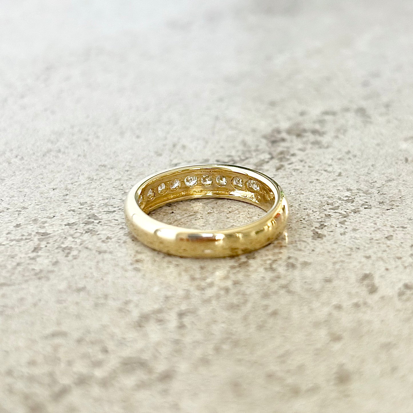 Bague Alliance - Or Jaune 750 & Diamants