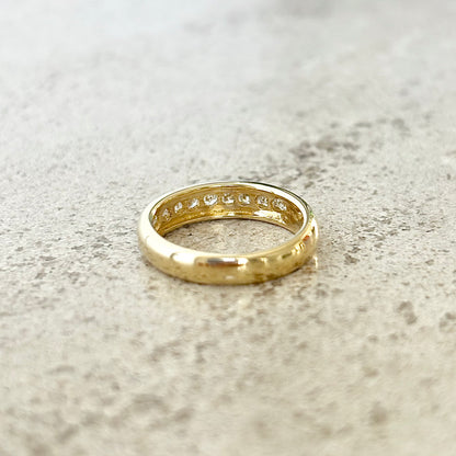 Bague Alliance - Or Jaune 750 & Diamants