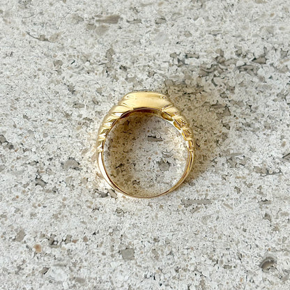 Bague Jonc Vintage - Or Jaune 750 & Diamants