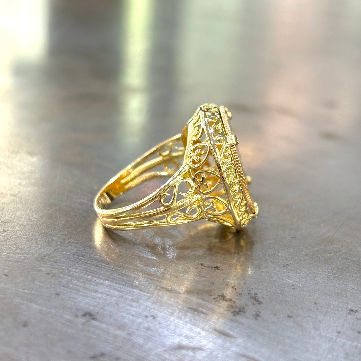 Bague Pièce - Or Jaune 750 & Pièce 10 Francs Napoléon