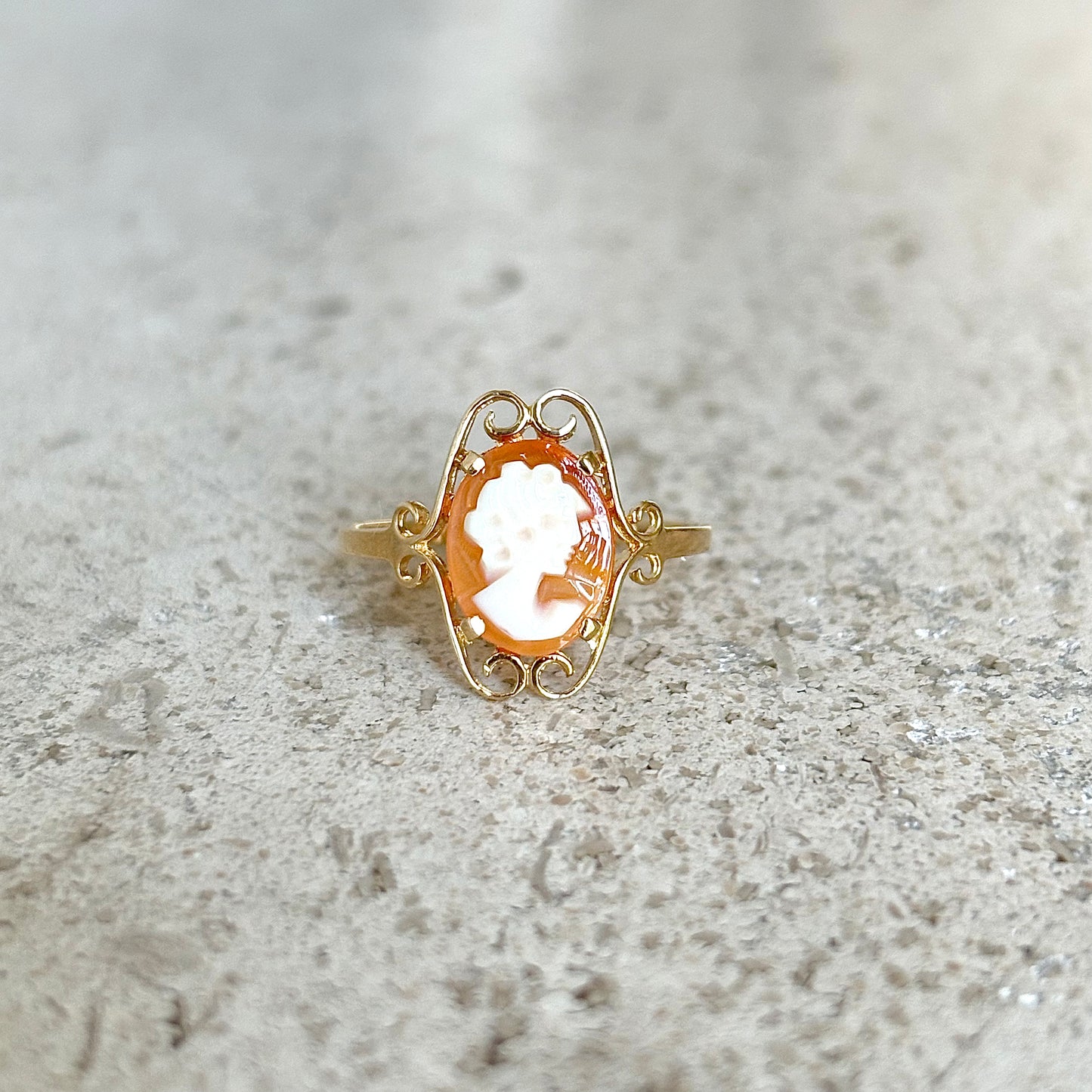 Bague Camée Vintage - Or Jaune 750 & Camée