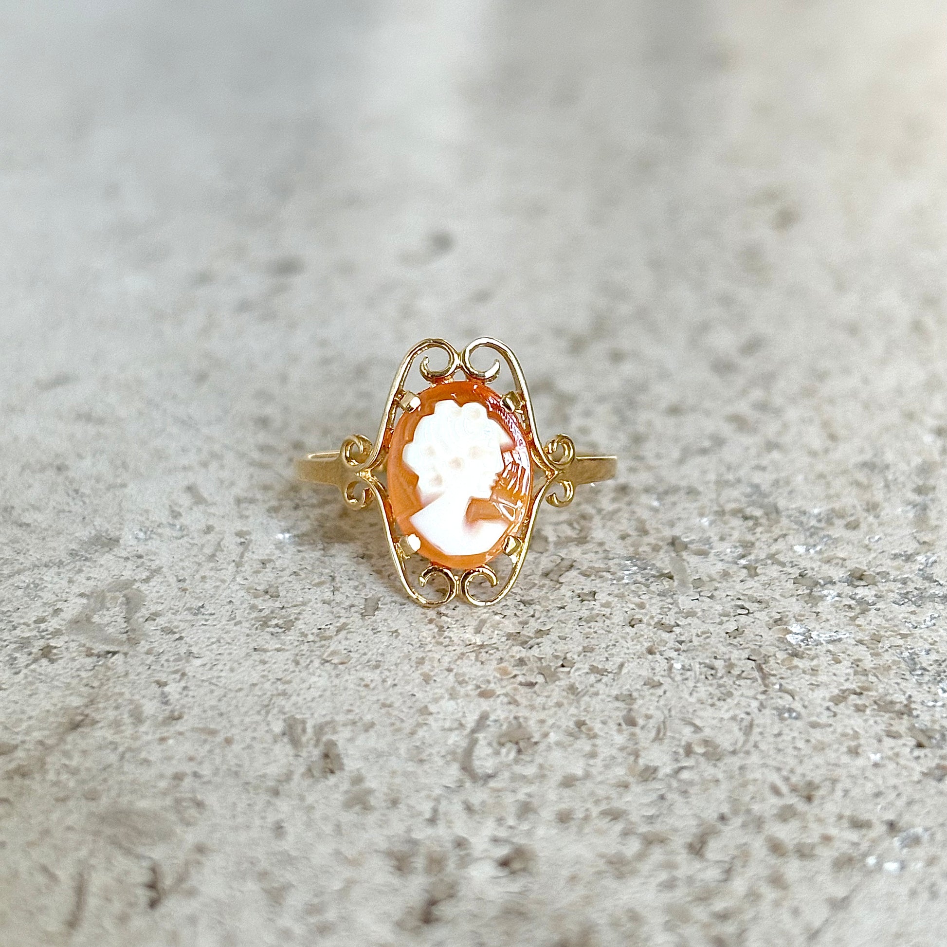 Bague Camée Vintage - Or Jaune 750 & Camée