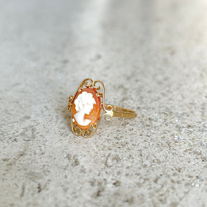 Bague Camée Vintage - Or Jaune 750 & Camée