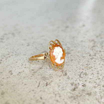 Bague Camée Vintage - Or Jaune 750 & Camée