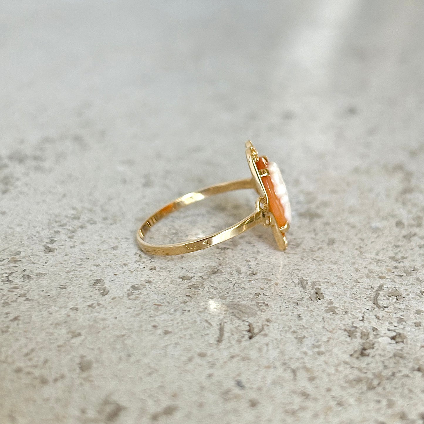 Bague Camée Vintage - Or Jaune 750 & Camée