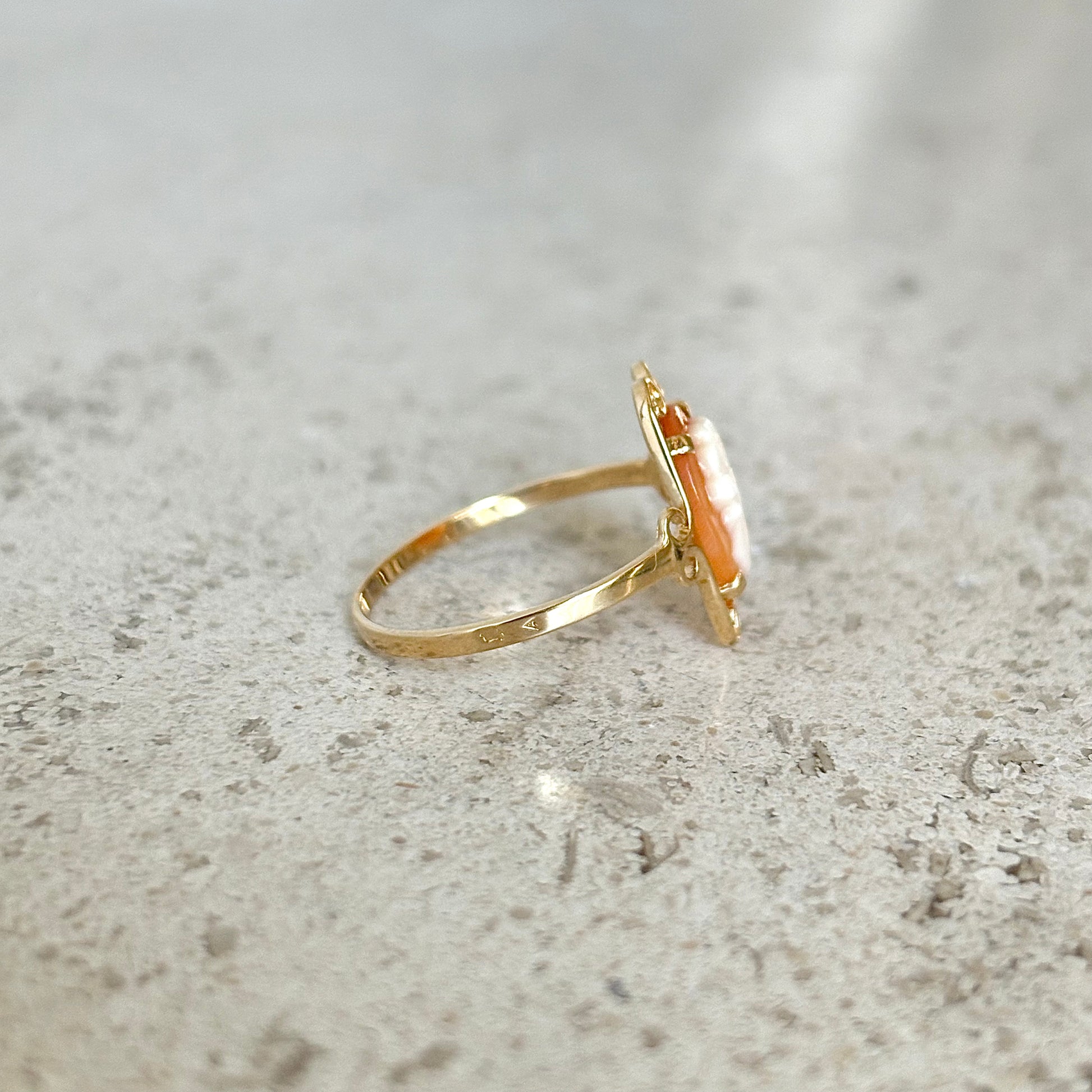 Bague Camée Vintage - Or Jaune 750 & Camée