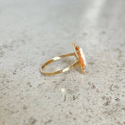 Bague Camée Vintage - Or Jaune 750 & Camée