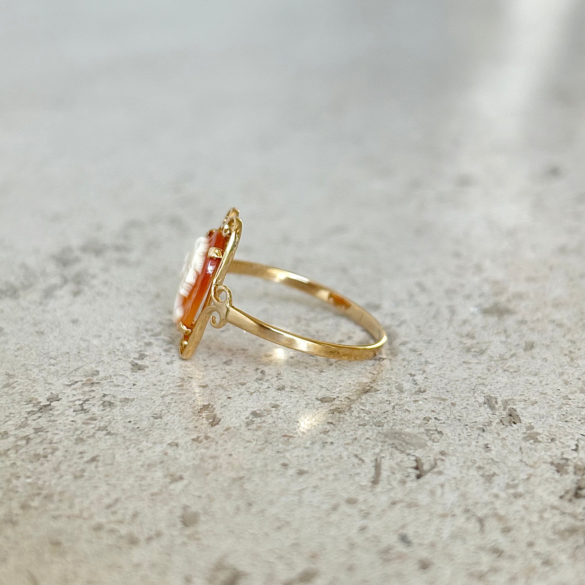 Bague Camée Vintage - Or Jaune 750 & Camée