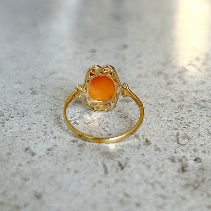 Bague Camée Vintage - Or Jaune 750 & Camée