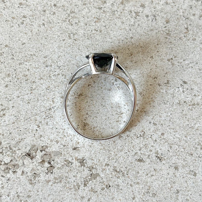 Bague Cocktail - Or Blanc 750 & Tourmaline
