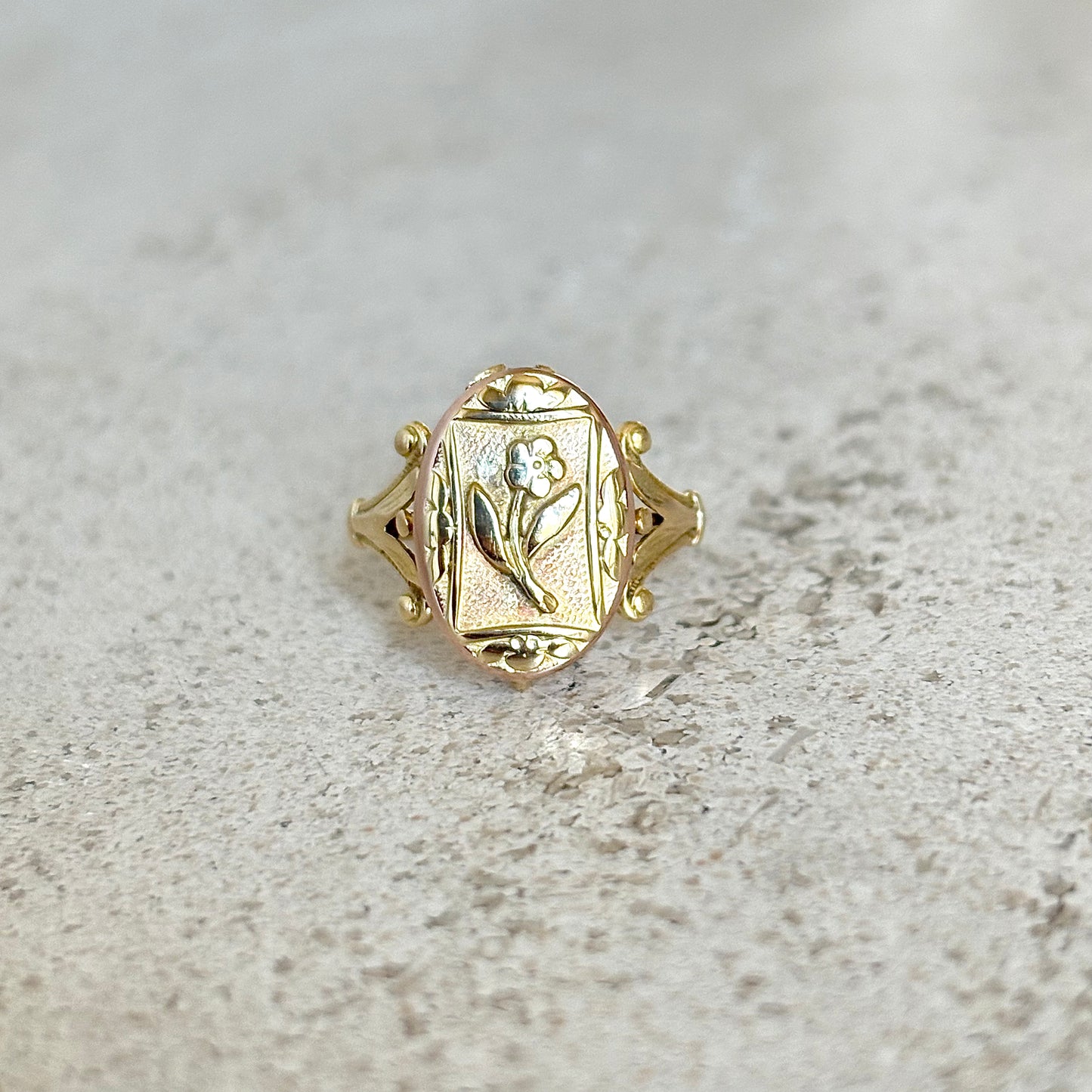 Bague Cassolette Vintage - Or Jaune 750