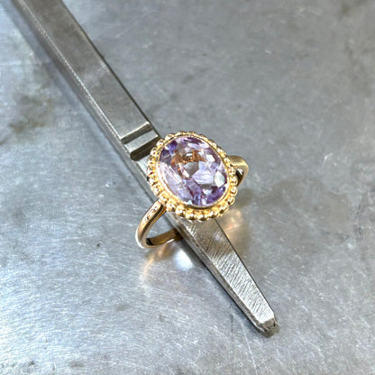 Bague Vintage - Or Jaune 750 & Améthyste