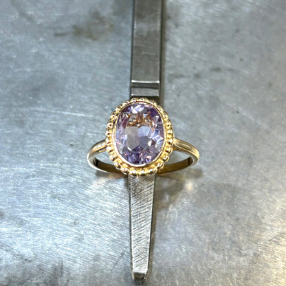 Bague Vintage - Or Jaune 750 & Améthyste