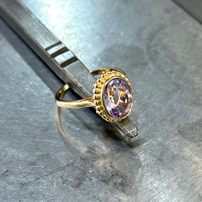 Bague Vintage - Or Jaune 750 & Améthyste