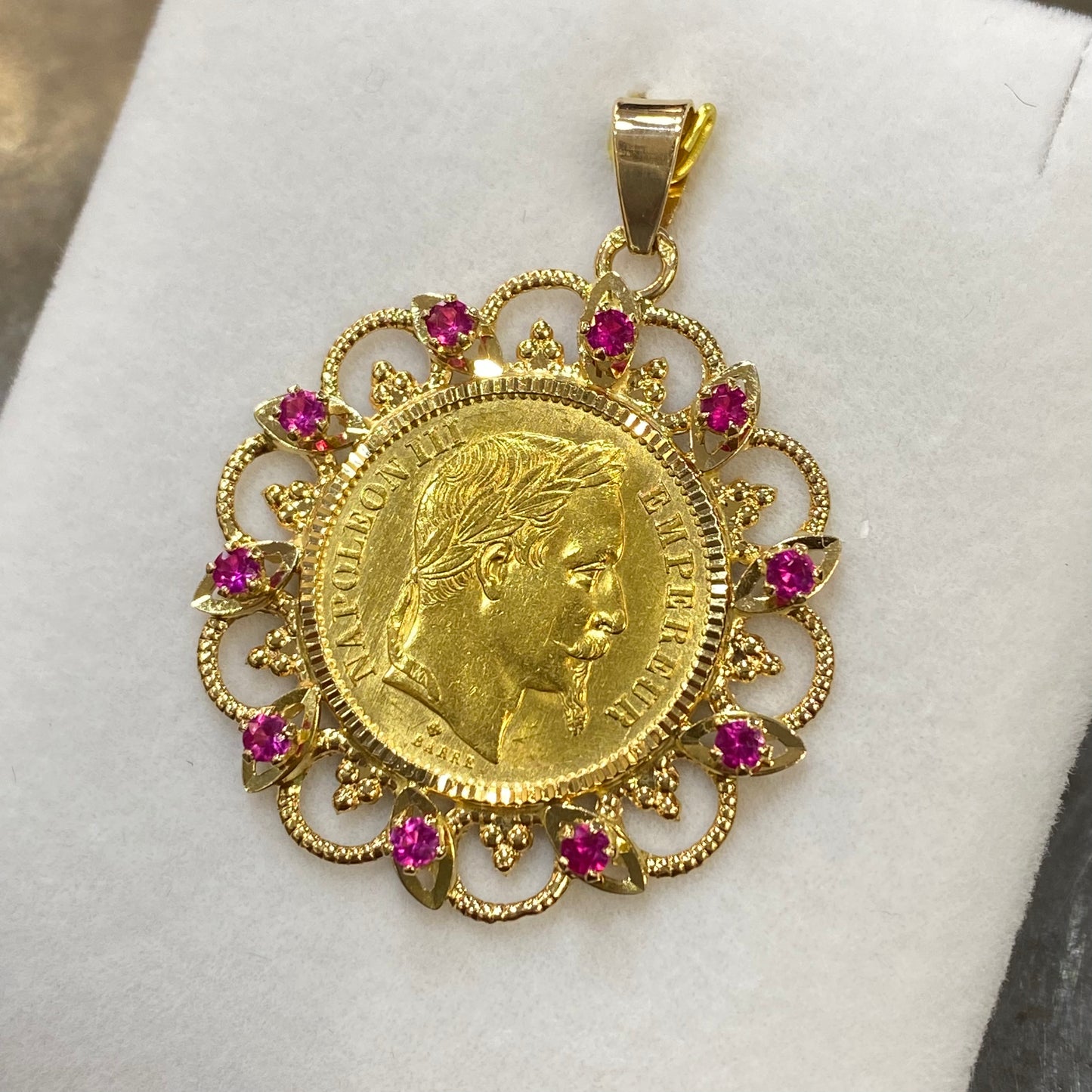 Pendentif Pièce - Or Jaune 750 & Pièce Or 20 Francs Napoléon