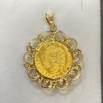 Pendentif Pièce - Or Jaune 750 & Pièce Or 20 Francs Napoléon