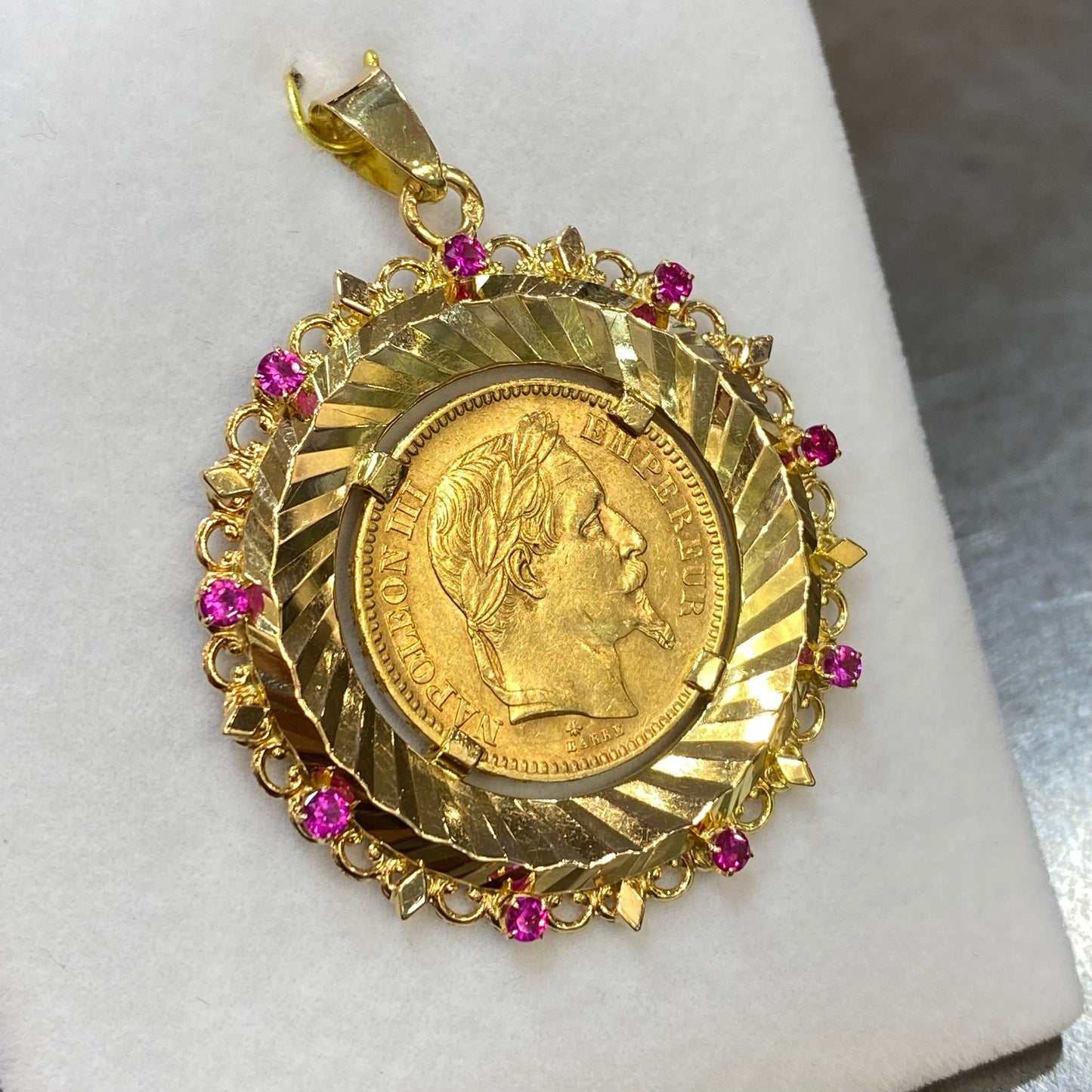 Pendentif Pièce - Or Jaune 750 & Pièce Or 20 Francs Napoléon