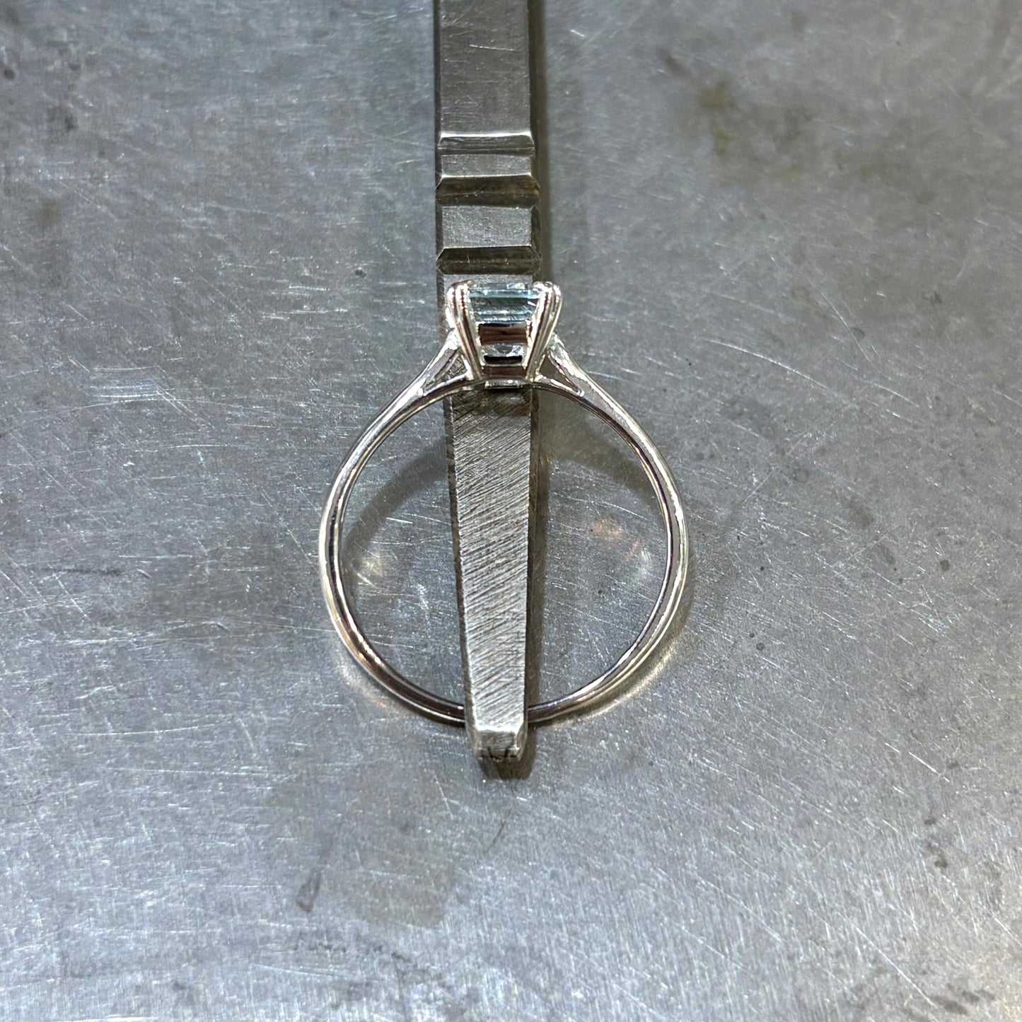 Bague Aigue-Marine - Or Blanc 750 & Aigue-Marine