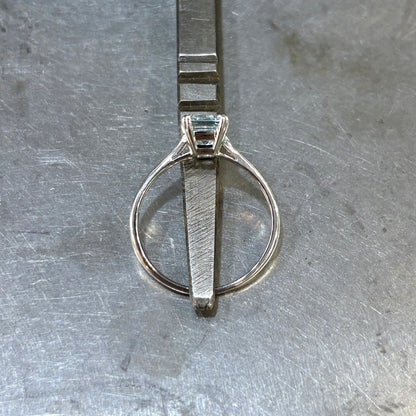 Bague Aigue-Marine - Or Blanc 750 & Aigue-Marine