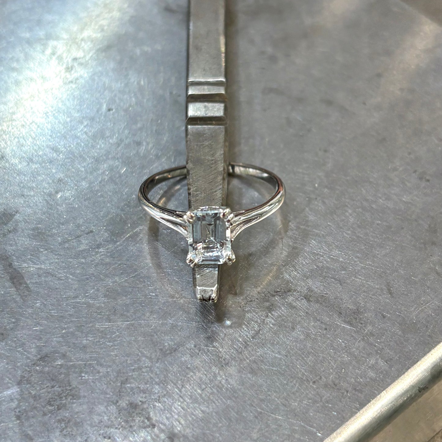 Bague Aigue-Marine - Or Blanc 750 & Aigue-Marine