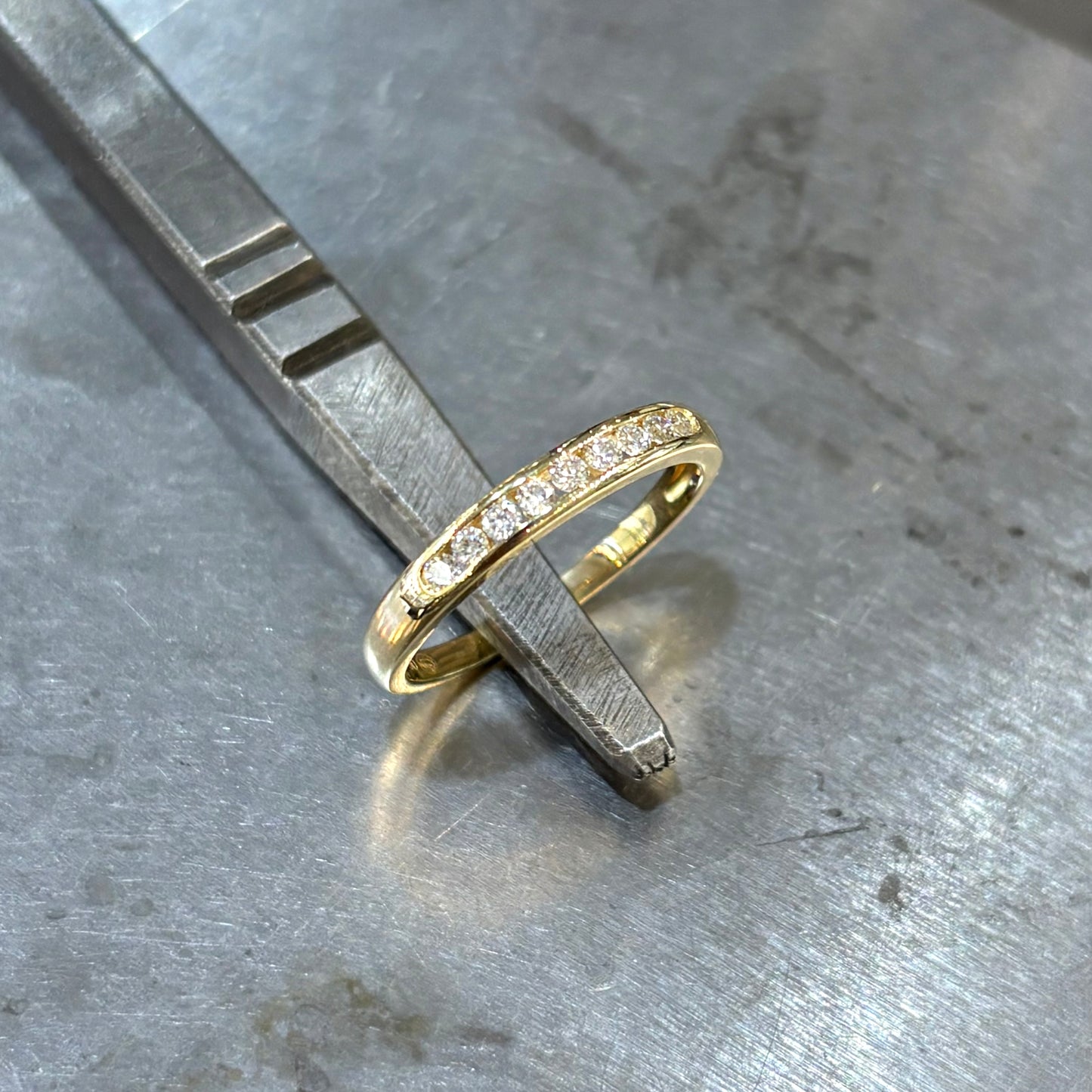 Bague Alliance - Or Jaune 750 & Diamants