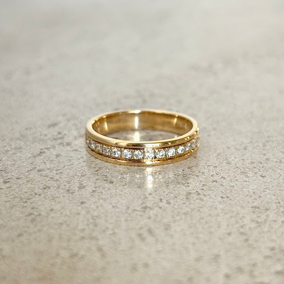 Bague Alliance - Or Jaune 750 & Diamants