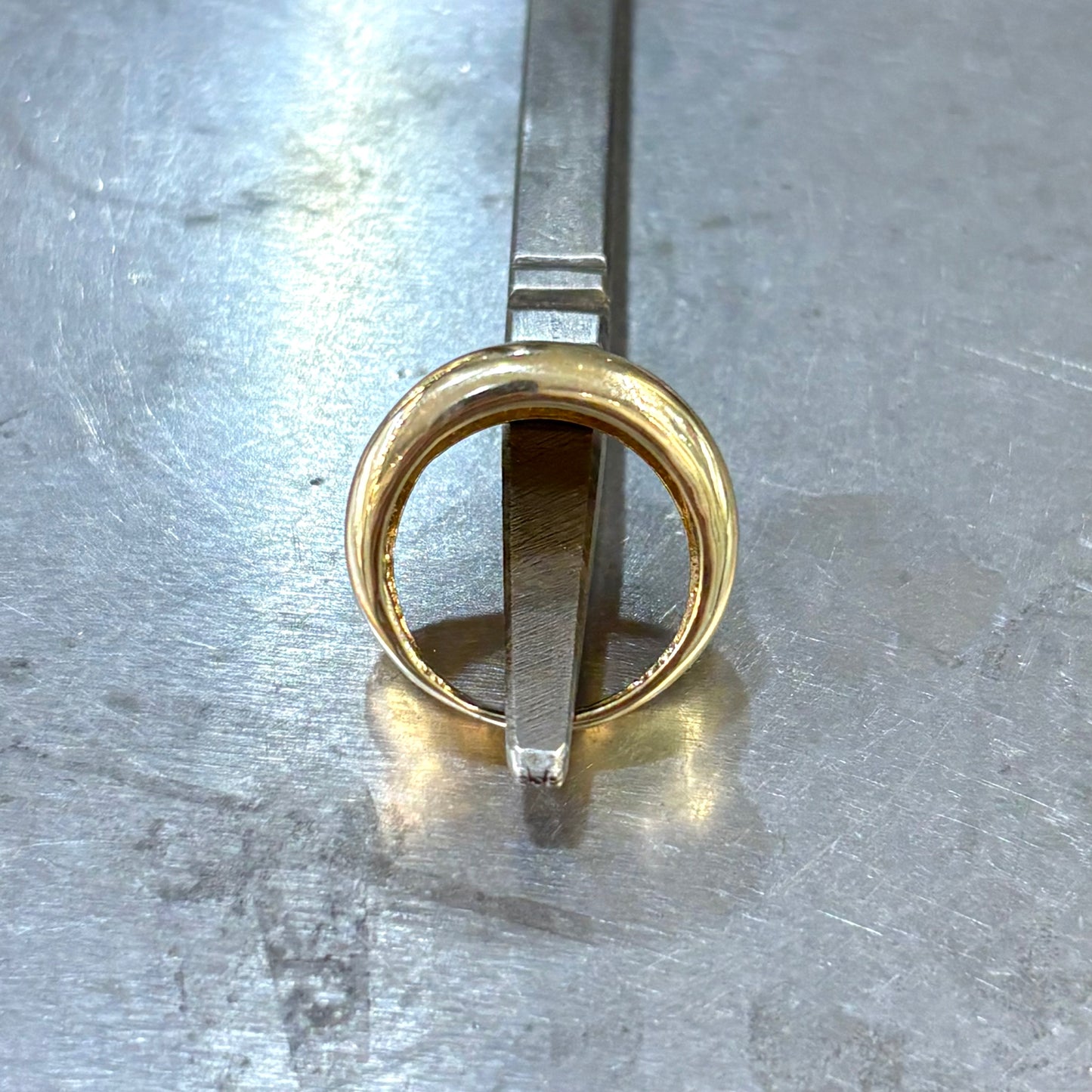 Bague Godrons - Or Jaune 750 & Diamants