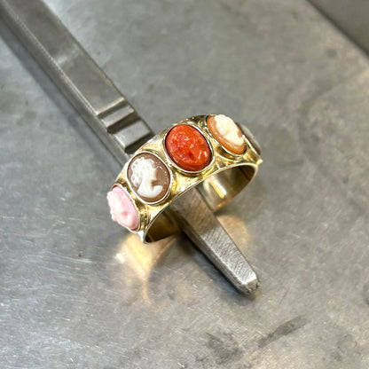 Bague Vintage Art Déco - Or Jaune 585 & Camée