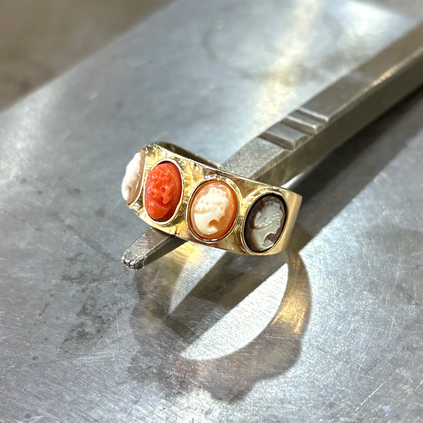 Bague Vintage Art Déco - Or Jaune 585 & Camée