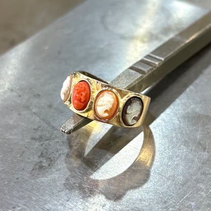 Bague Vintage Art Déco - Or Jaune 585 & Camée