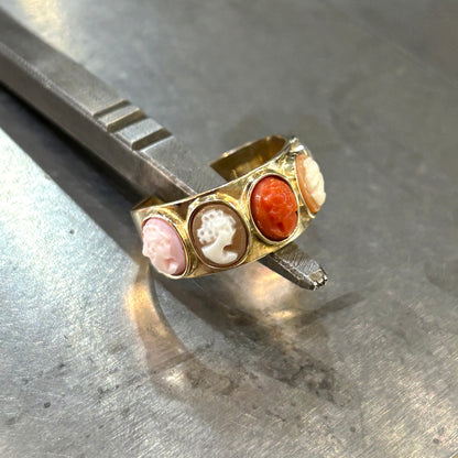 Bague Vintage Art Déco - Or Jaune 585 & Camée