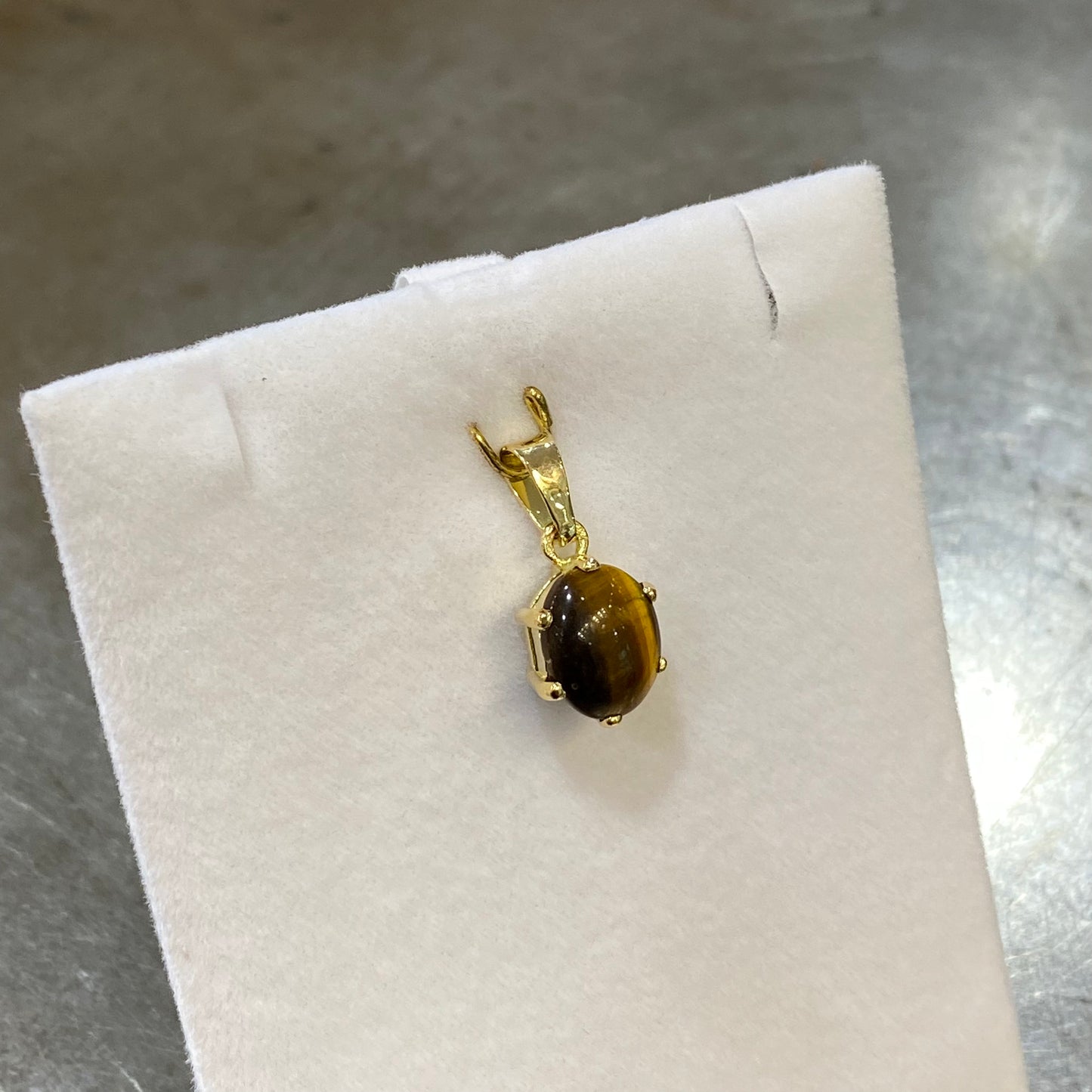 Pendentif - Or Jaune 750 & Oeil de Tigre