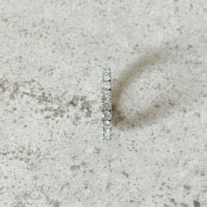 Bague Alliance Tour Complet - Or Blanc 750 & Diamants