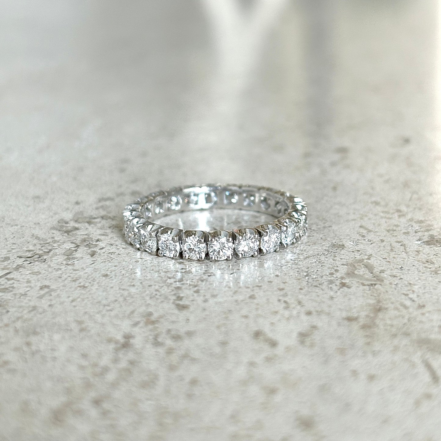 Bague Alliance Tour Complet - Or Blanc 750 & Diamants