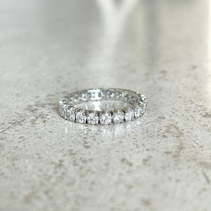 Bague Alliance Tour Complet - Or Blanc 750 & Diamants